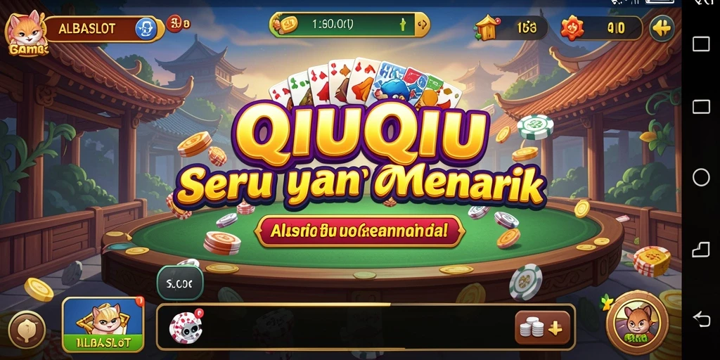 Gameplay seru QiuQiu di ALBASLOT yang menggugah semangat.