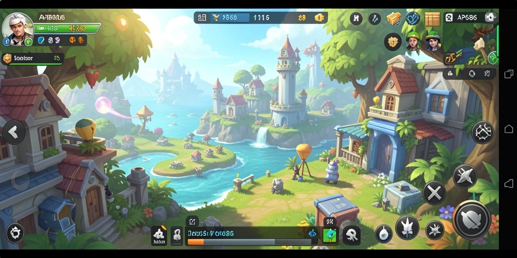Tampilan gameplay simulasi yang menakjubkan dan interaktif.