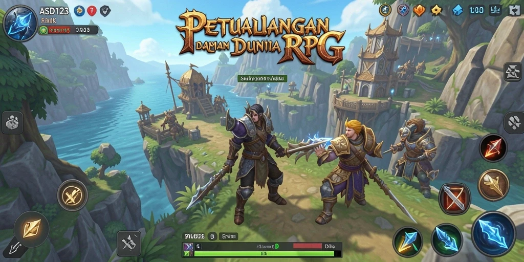Tampilan gameplay RPG yang menakjubkan dari ASD123.