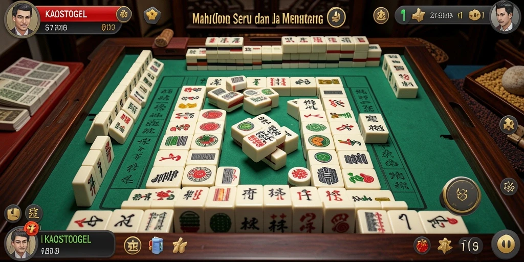 Tampilan gameplay KAOSTOGEL yang menarik dan penuh strategi Mahjong.