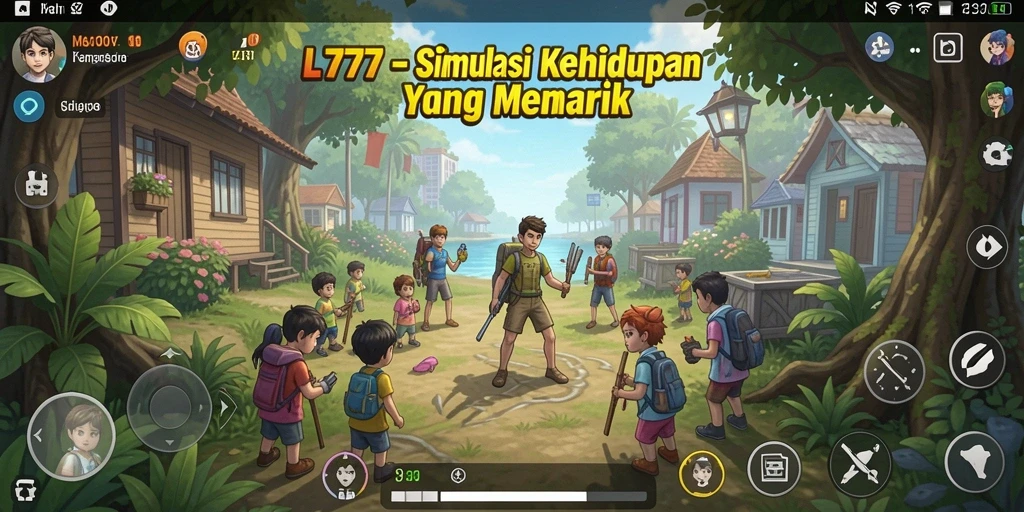 Tampilan gameplay menarik dari L777 yang penuh dengan interaksi sosial.