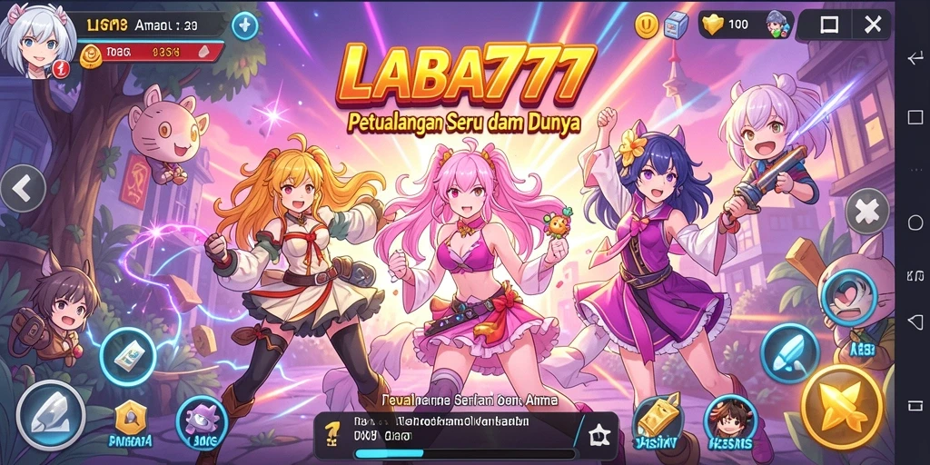 Tampilan gameplay seru dalam LABA777 dengan karakter Anime yang mengesankan.