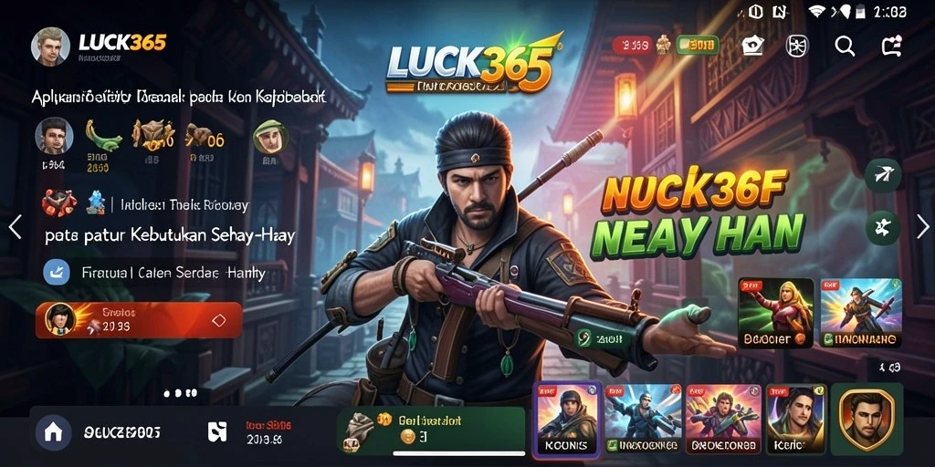 Screenshot utama LUCK365 menampilkan antarmuka aplikasi utility yang efektif dan user-friendly.