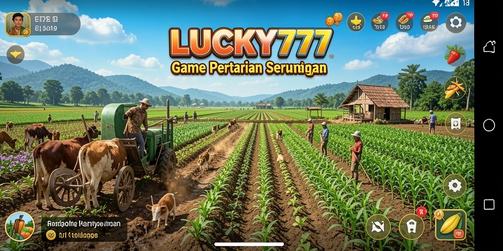 Tampilan gameplay LUCKY777 yang seru dan menantang di dunia pertanian.