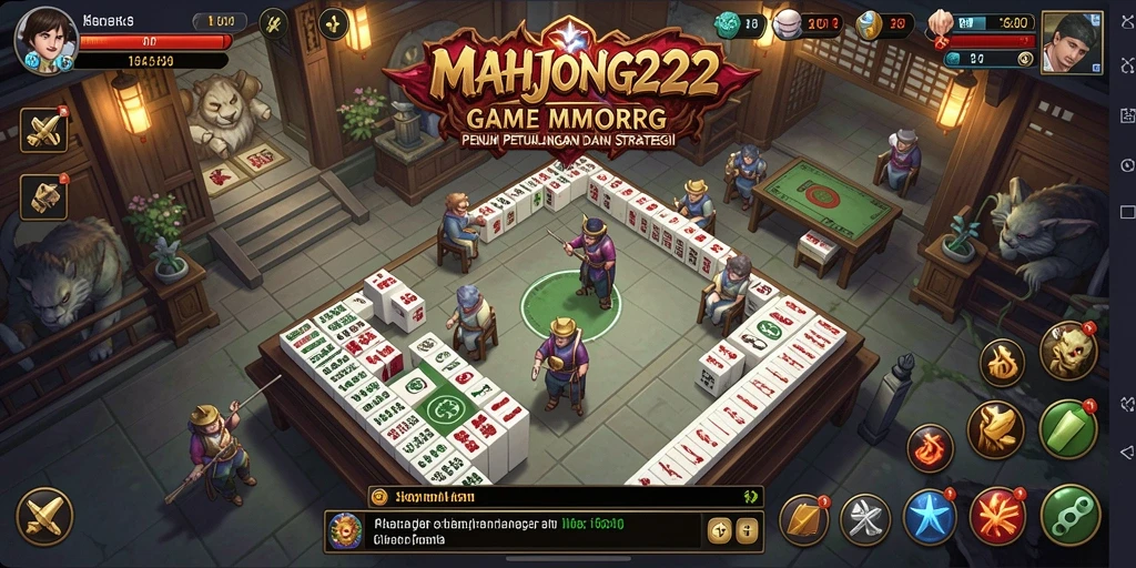 Screenshot utama MAHJONG222 menampilkan aksi seru dalam gameplay MMORPG.