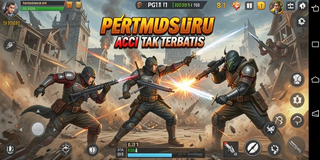 Screenshot utama PG11 menampilkan aksi karakter dalam pertempuran yang mendebarkan.