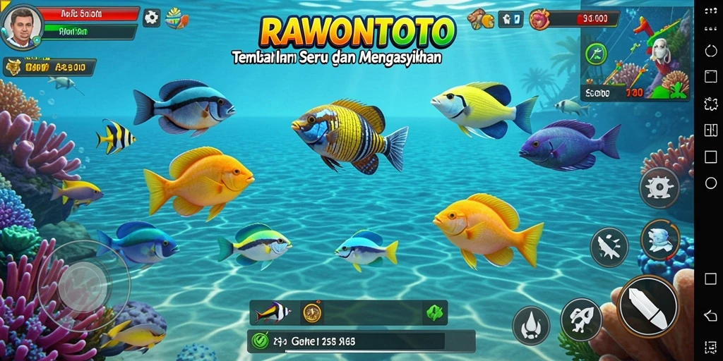 Gameplay seru menembak ikan dengan grafis mempesona.