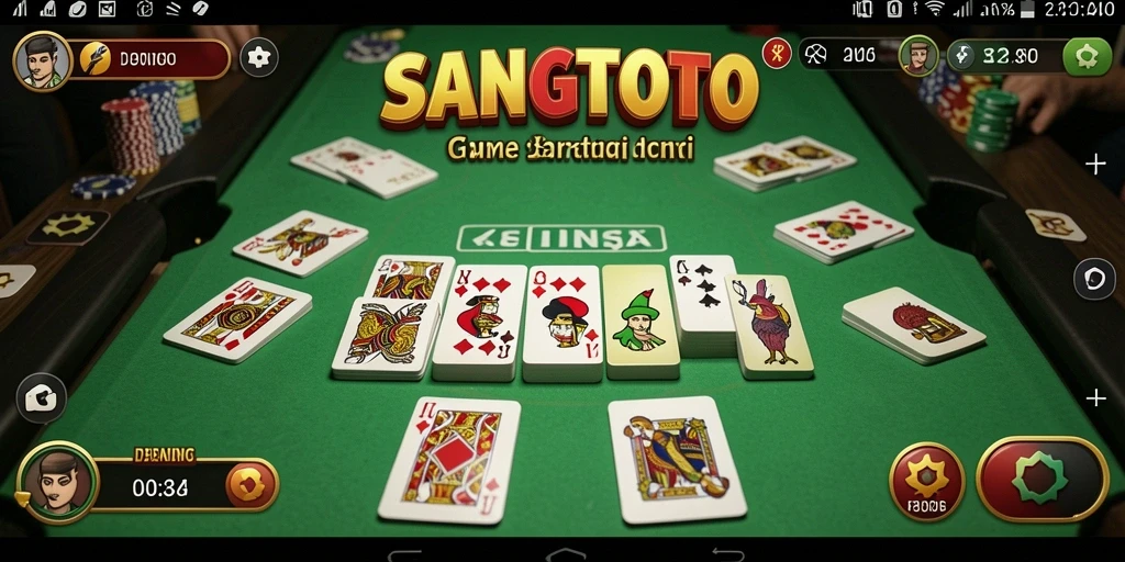 Tampilan gameplay menyenangkan dari SANGTOTO dengan suasana kompetitif.