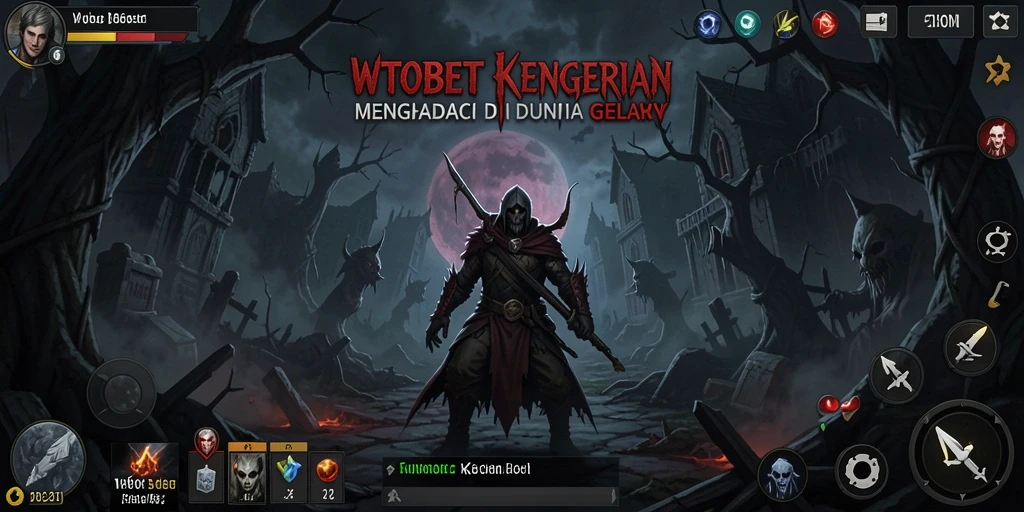 Screenshot gameplay WTOBET menunjukkan atmosfer Horror yang mencekam dan menegangkan.